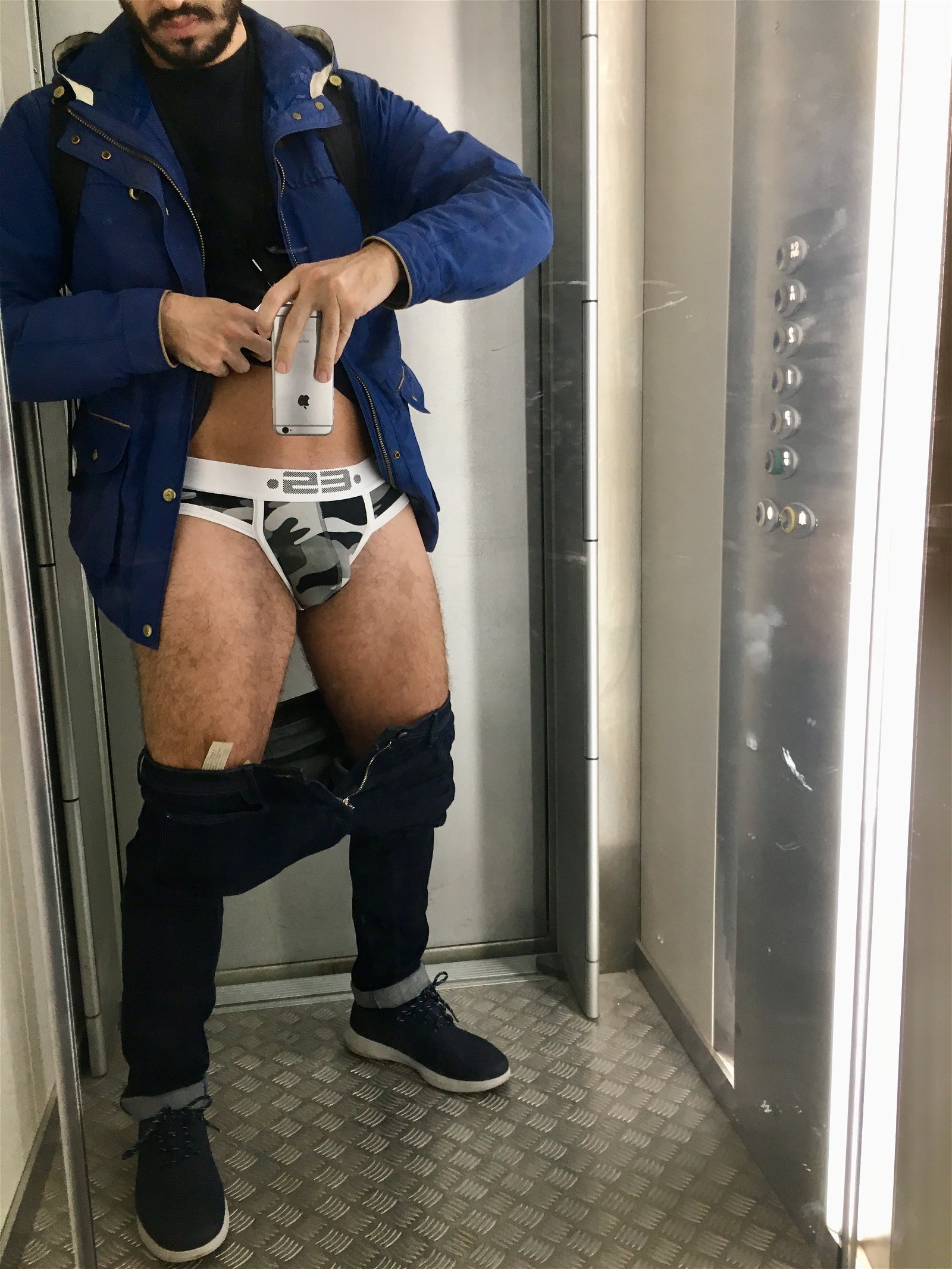 Watch the Photo by Fan in Heat with the username @faninheat, who is a verified user, posted on December 7, 2018. The post is about the topic GayExTumblr. and the text says 'Naked in the elevator.
#faninheat #gay #gayporn #gayamateur #amateur #briefs #cock #soft #uncut #foreskin'