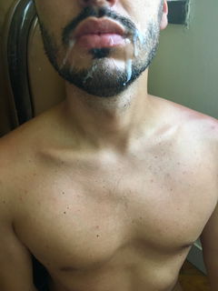 Photo by Fan in Heat with the username @faninheat, who is a verified user,  December 6, 2018 at 10:27 PM. The post is about the topic Gay and the text says '"Cum on me, splatter it on my face and let drip down my chin…"
#faninheat #gay #gayamateur# amateur #gayporn #cum #facial #cumeating'