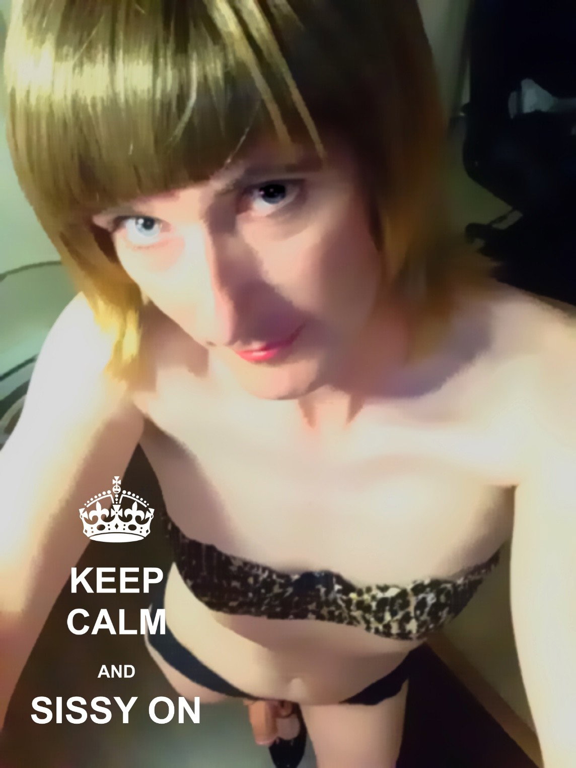 Photo by Shonni B with the username @ShonniB, who is a verified user,  May 16, 2020 at 2:22 AM and the text says 'sissy on #sissy #gurl #femboy #crossdresser #gurlcock #pantyboi #trans #sissygurl'