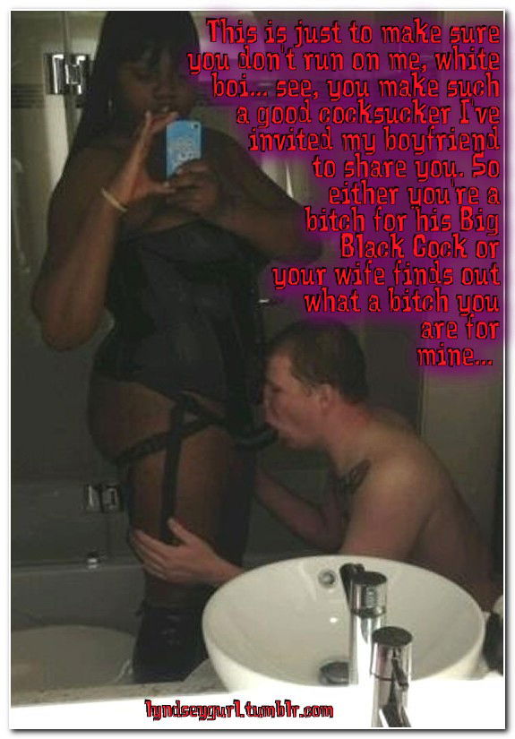 Photo by sissy whiteboy 4 BBC with the username @Sissywhiteboy4bbc, who is a verified user,  August 28, 2014 at 10:23 AM and the text says 'dumbsissyfag:

lyndseygurl:

Blackmail.. or should that be Blackfemale?

#SissyForLife #Faggot smallclitsissy@ymail.com

I would love to be her bitch and be shared!'