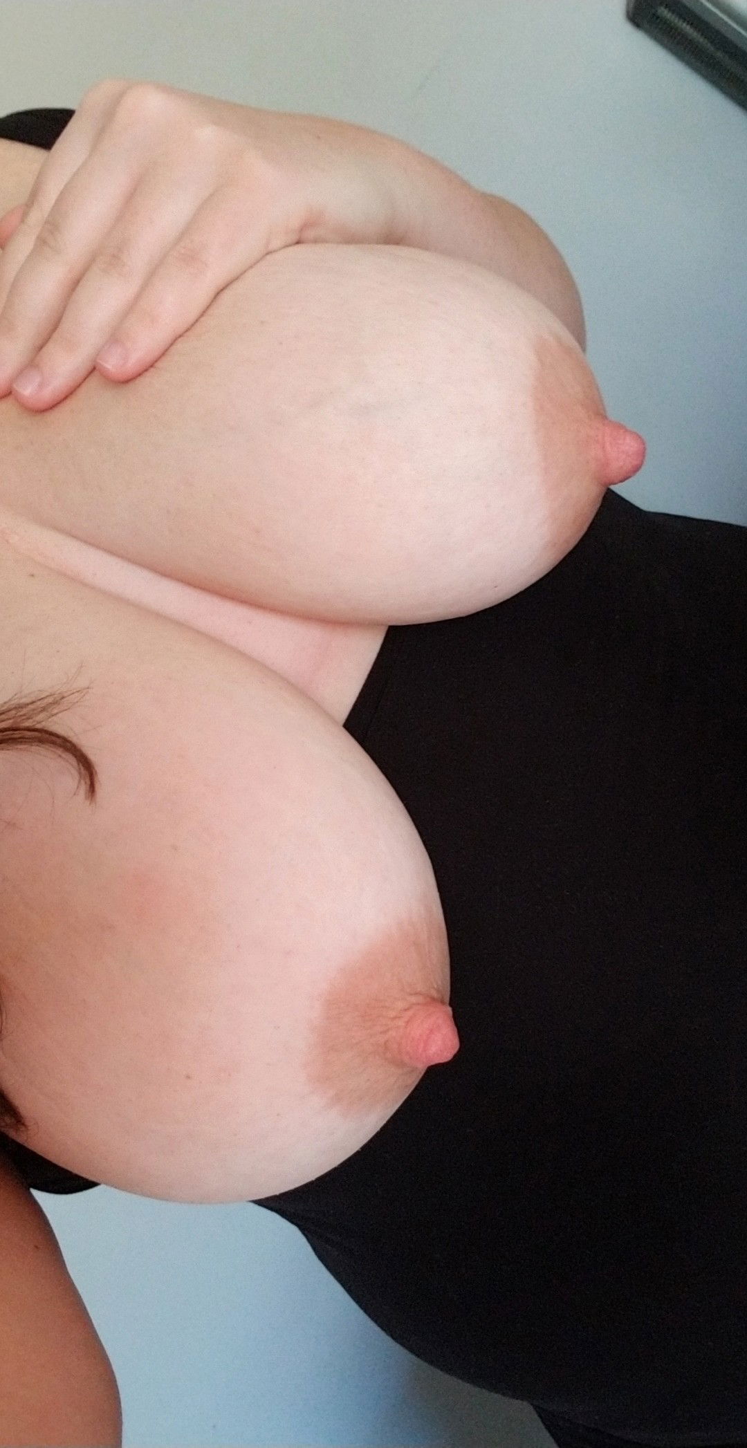 Photo by Cumslut92 with the username @Cumslut92,  May 14, 2020 at 12:00 AM. The post is about the topic Amateurs and the text says '#tits #boobs #bigtits #suckthem #cockbetweenthemplease'