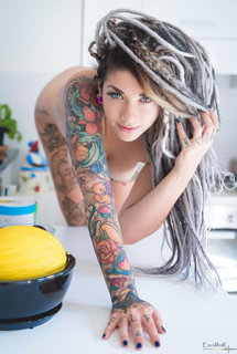 Photo by ExcalibuR with the username @ExcalibuR,  March 25, 2022 at 1:35 AM. The post is about the topic Suicide Girls and the text says '#suicidegirls'