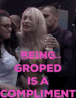 Photo by mounted-and-owned with the username @mounted-and-owned,  June 9, 2020 at 4:22 PM. The post is about the topic Male domination and the text says 'I love being groped in public. Sometimes when I'm in a crowded place, I like to "accidentally" back my ass into a Man's crotch or bump into Them tits first. Often They just ignore it, but I love it when They wink, leer at me, or compliment my body. Being..'