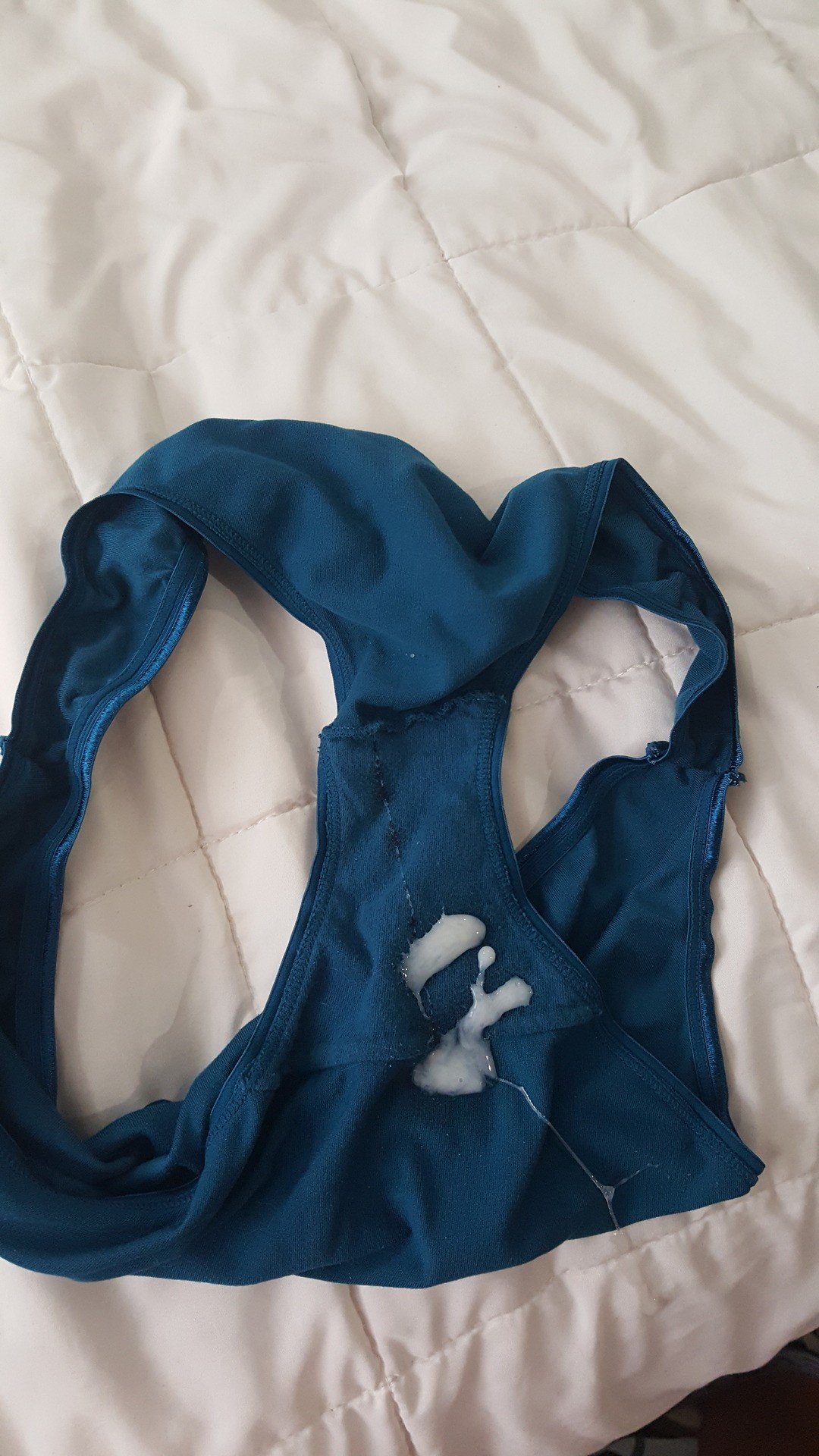 Photo by Anotherrooster816 with the username @Anotherrooster816,  February 17, 2020 at 9:53 AM. The post is about the topic In my wife's panties and the text says 'cum in my wife's panties'