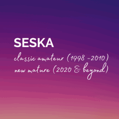Photo by Seska with the username @seska, who is a star user,  January 24, 2021 at 5:09 PM and the text says 'Seska -- classic amateur (1998-2010) and new hot mature (2020 & beyond)'