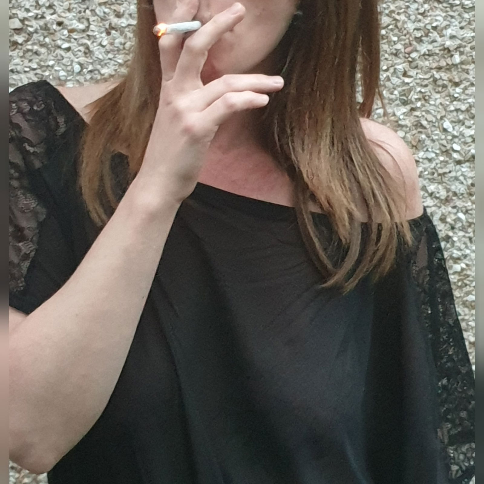 Album by Mrmrs30s with the username @Mrmrs30s,  May 28, 2020 at 12:41 AM. The post is about the topic Share your sexy wife and the text says 'my little slut tonight 😈 if u want to see more hit the share button 😉 #hotwife #slutwife #smoking #share'