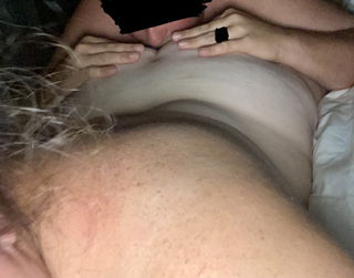 Photo by HotwifeCuckNJ with the username @HotwifeCuckNJ, who is a verified user,  September 8, 2021 at 4:01 AM. The post is about the topic Amateurs and the text says 'hubby doing a little rimming, he's lucky i spoil him #analingus #asseating #cuck #yum #rimming'