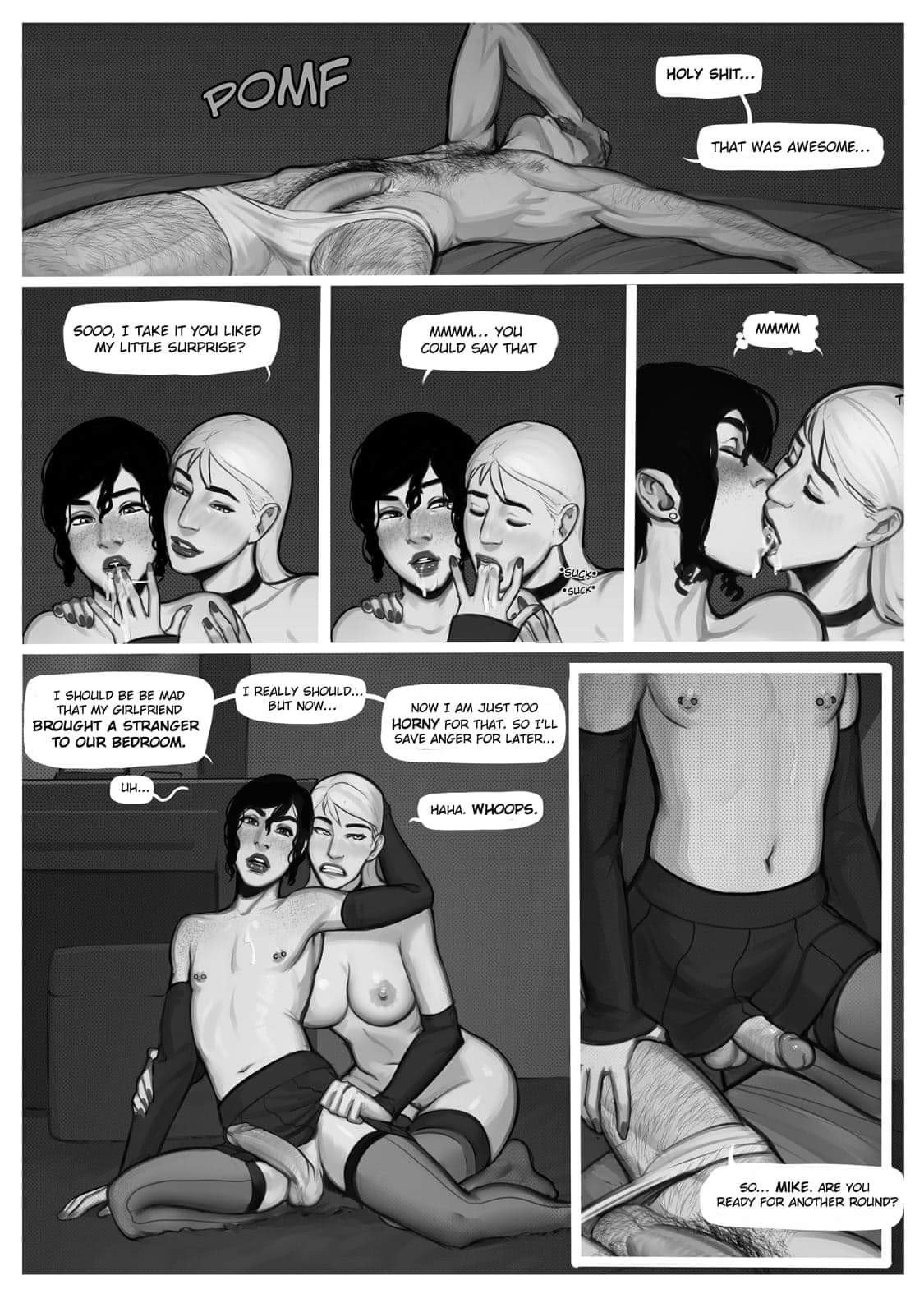 Photo by WulfsKitten with the username @WulfsKitten, who is a star user,  June 2, 2020 at 4:59 AM. The post is about the topic Polyamory and the text says 'Daddy and I are hoping and dreaming of a relationship like the one in this comic titled "Surprise".
PART 3'