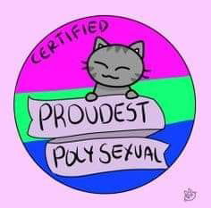 Photo by WulfsKitten with the username @WulfsKitten, who is a star user,  June 7, 2020 at 6:06 PM and the text says '#Polysexual'