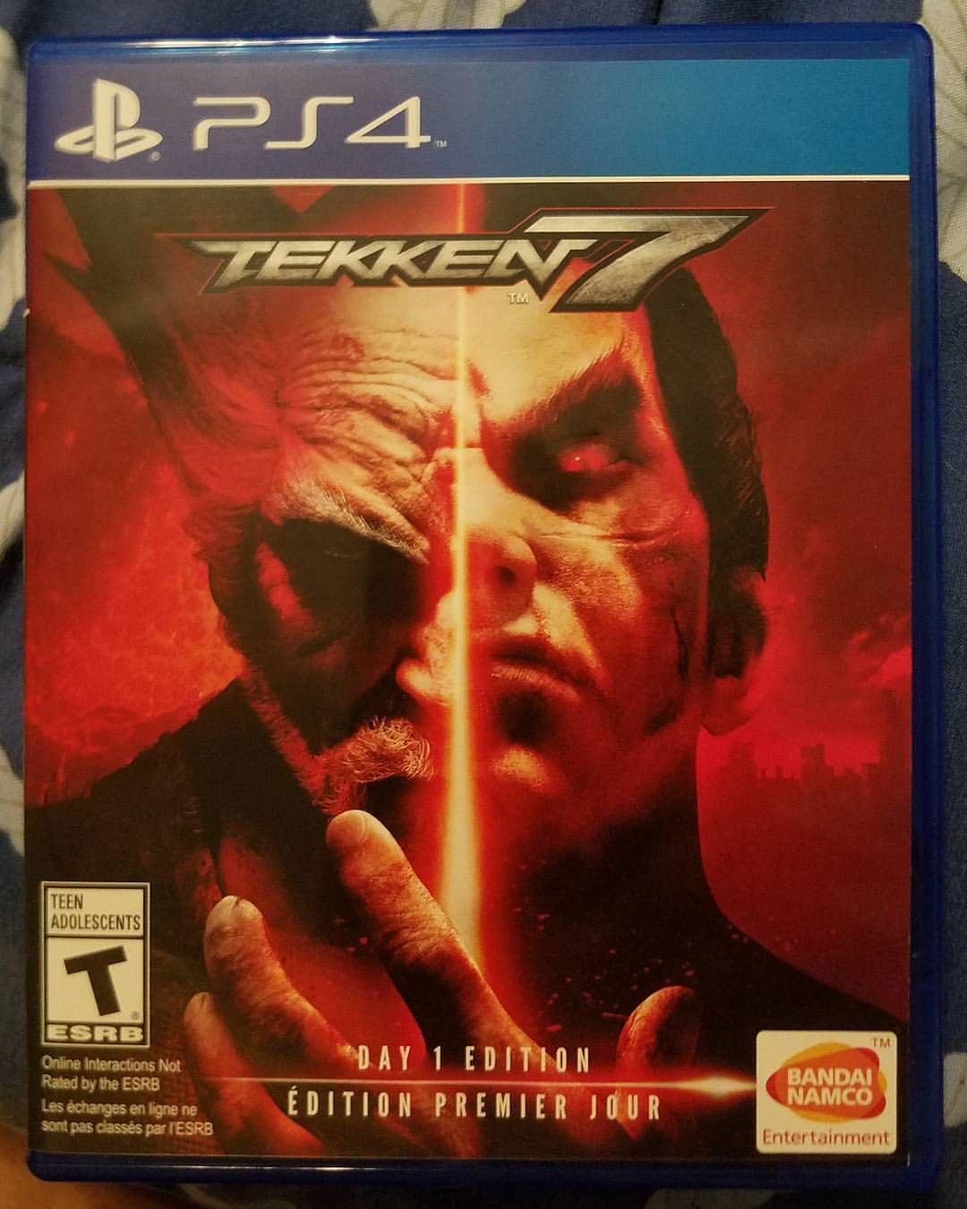 Photo by Mike Hawke with the username @wunhunglow410, who is a verified user,  June 2, 2017 at 1:48 AM and the text says 'I just got Tekken 7 can&rsquo;t wait to play this with my kids. 
#tekken7 #ps4 #mishima  (at Dragon Man&rsquo;s World) #tekken7  #ps4  #mishima'