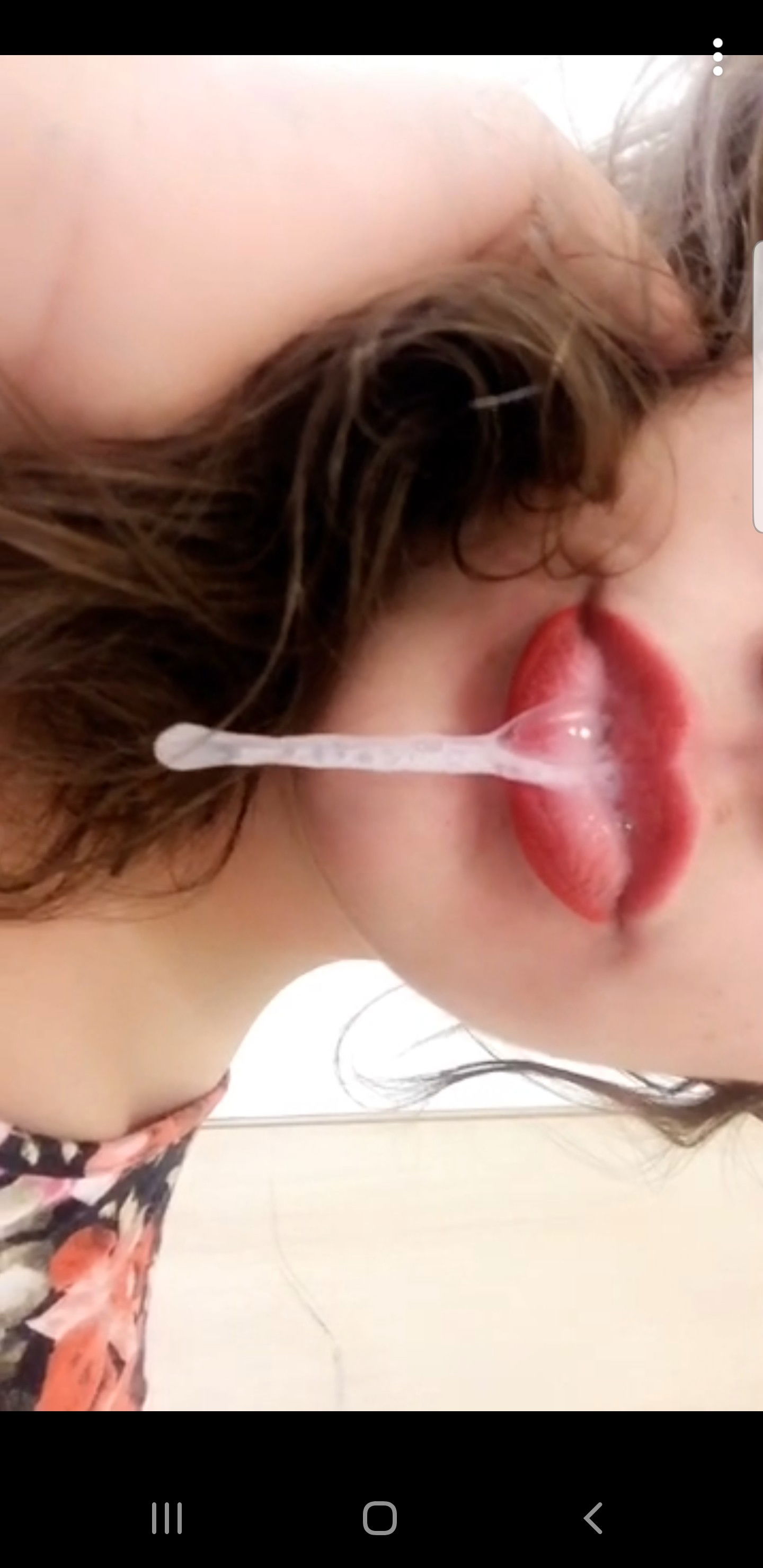 Photo by SeenBean with the username @SeenBean,  October 21, 2019 at 5:17 AM. The post is about the topic Cum Sluts and the text says 'love her sexy lips and my cum dripping out'