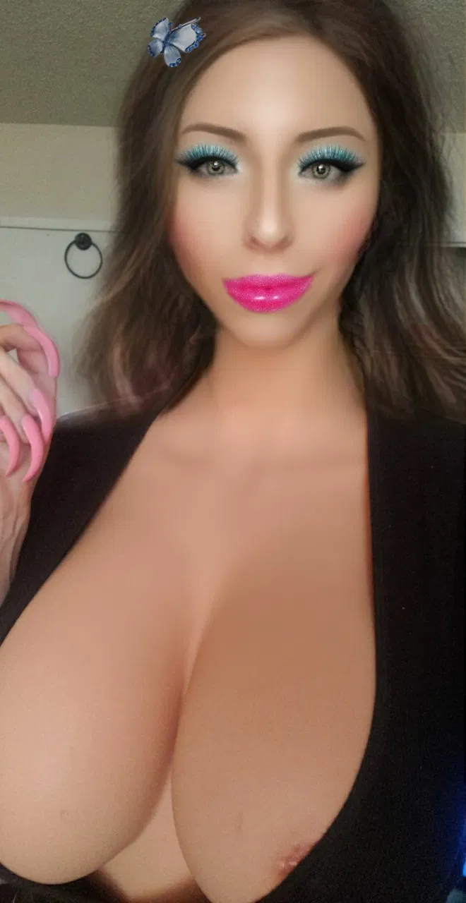 Album by Sissy.Bimbo.Hooker with the username @Sissy.Bimbo.Hooker,  June 16, 2020 at 5:55 PM. The post is about the topic bimbofication and the text says 'Here's a bunch of selfies of ME!!, and I also included a gif I made of me sucking a dildo while rubbing a bigger one at the same time 😍 I'm a sissy bimbo fuck toy only made for the purpose of pleasuring cock and making men cum 😍
#sissy #bimbo..'