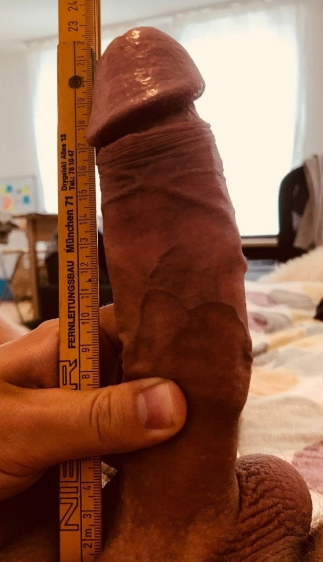 Photo by BigFred21 with the username @BigFred21,  August 14, 2022 at 3:18 PM. The post is about the topic She likes it big and the text says 'Did you ever measure your man?'