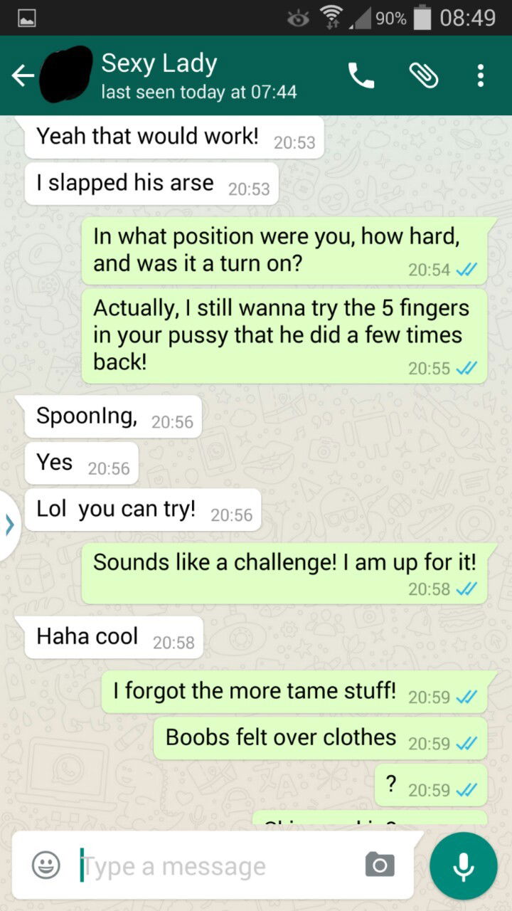 Photo by Alextom88 with the username @Alextom88,  June 22, 2017 at 6:52 PM and the text says 'hotwifetexts:
hotwifesextext:

1 of 4

This is a WhatsApp conversation between my woman, who has a regular fuck buddy, and myself. 

We gave a game we play, where she gets a points target and challenges, to do by the end of the year. Various points are..'