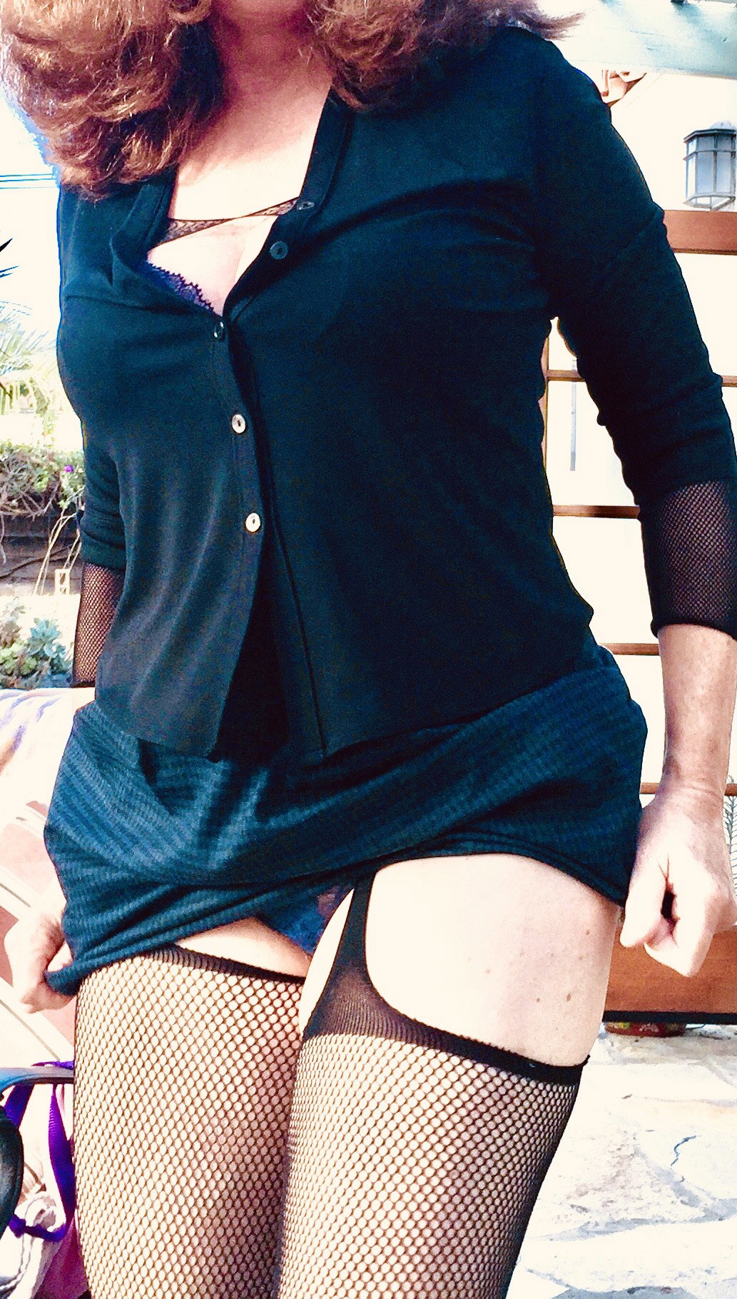 Photo by RedHead Hotwife with the username @RubyRedHeadHotwife,  June 30, 2020 at 12:27 AM. The post is about the topic MILF and the text says 'she knows how to dress when my friends stop by .'