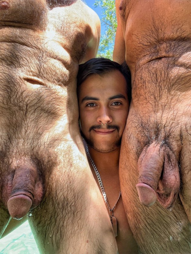 Photo by Sir Maci with the username @SirMaci,  June 28, 2022 at 9:17 AM. The post is about the topic Gay hairy cocks and the text says 'Double the chances, double your pleasure'