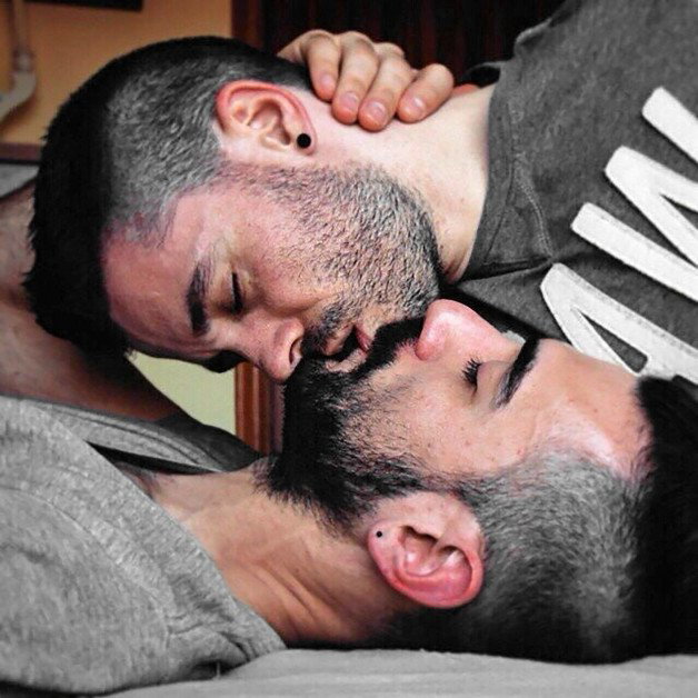 Watch the Photo by Sir Maci with the username @SirMaci, posted on March 4, 2024. The post is about the topic Gay kiss. and the text says 'Black Stubble Kiss 
Fekete borostás csók'