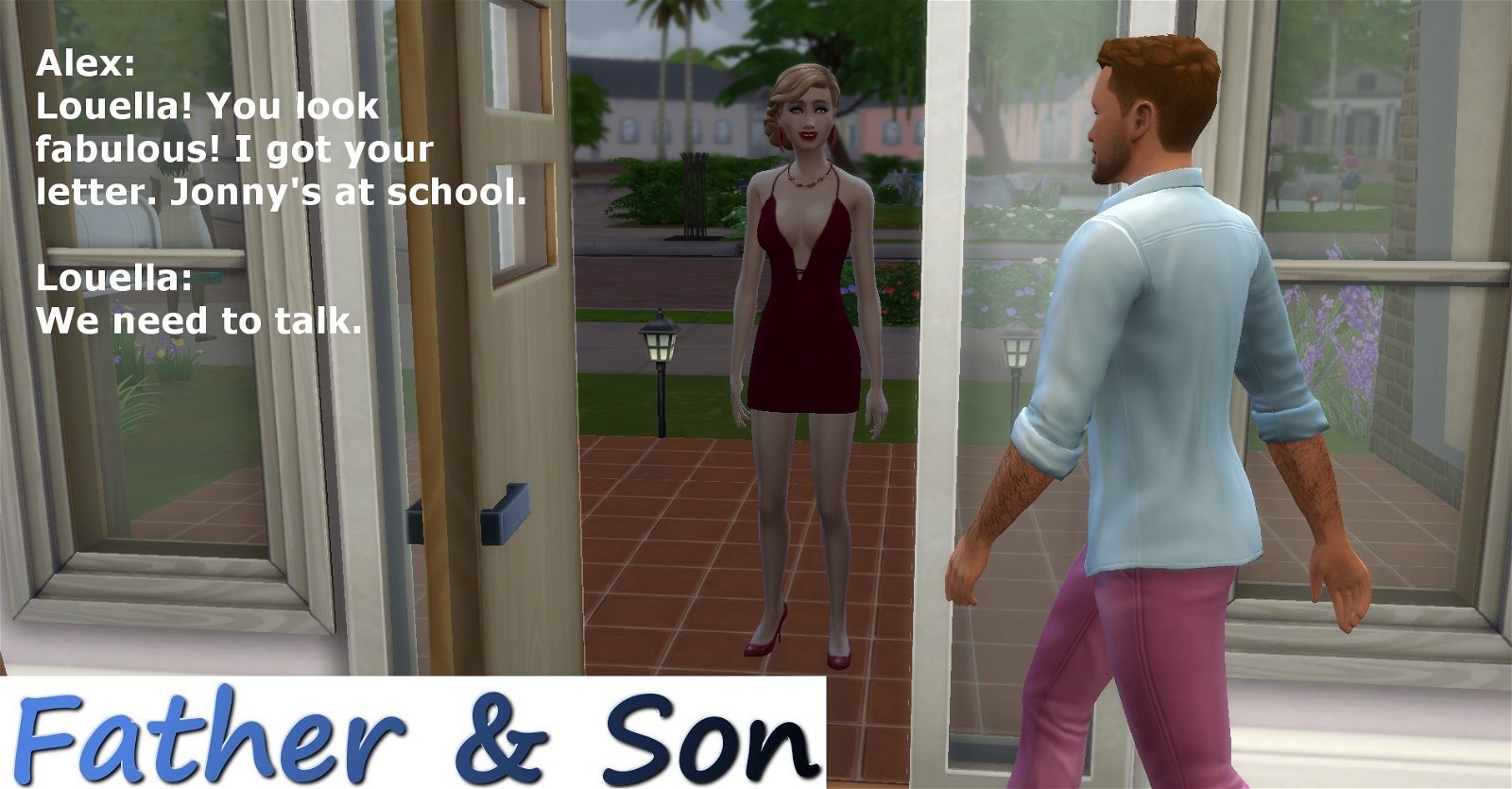 Photo by Sims4Men with the username @Sims4Men, who is a verified user,  December 31, 2018 at 11:49 AM. The post is about the topic Gay Incest and the text says 'Father & Son: Part 4'