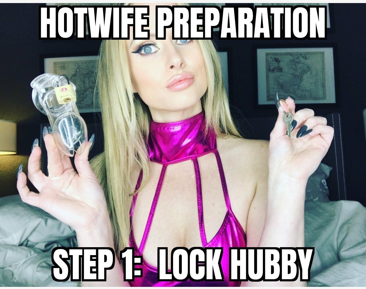 Photo by Lexie FutureHotwife? with the username @Lexie13,  September 22, 2022 at 3:40 PM. The post is about the topic Hotwife memes and the text says 'Hotwife preparation, steps 1-4'