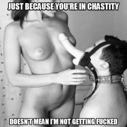 Photo by Lexie FutureHotwife? with the username @Lexie13,  June 19, 2023 at 1:34 PM. The post is about the topic Chastity captions and the text says 'ooh, I like the naughtiness!'