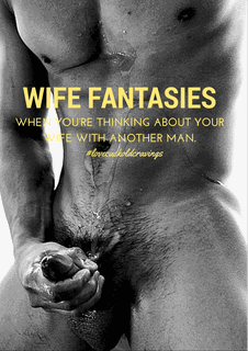 Photo by Lexie FutureHotwife? with the username @Lexie13,  September 19, 2022 at 6:28 PM. The post is about the topic Hotwife memes and the text says 'I'm curious what percentage of men fantasize about their wife/girlfriend with another man'