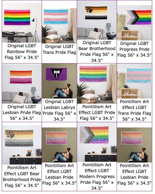 Photo by coachkarl with the username @coachkarl, who is a brand user,  May 20, 2023 at 6:30 PM and the text says 'https://www.lgbt-pride-flags.com/
Now available on Amazon.com. Wall Flags. 56" x 34.5"
$26.95 plus $7 shipping
Coming soon to UK and EU addresses'