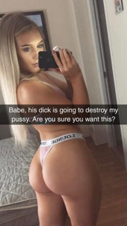 Photo by Mr. & Mrs. V with the username @sieficktfremd,  September 4, 2020 at 3:49 PM. The post is about the topic Cuckold Captions and the text says '🚺: "Are you sure you want me to fuck him, honey?"

#cuckold #snapchat #cheating'