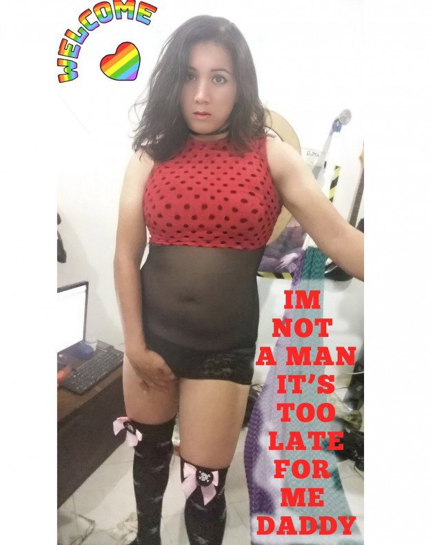 Photo by putitrans with the username @putitrans,  May 11, 2021 at 7:46 AM. The post is about the topic Hot Shemale Pics and the text says 'Im sorry daddy im a full fag #shemale #ladyboy #crossdresser #outdoor #trans #tgirl #flashing #sissy #trap #trapito #hemale #femboy #fembow #crossdress #cd'