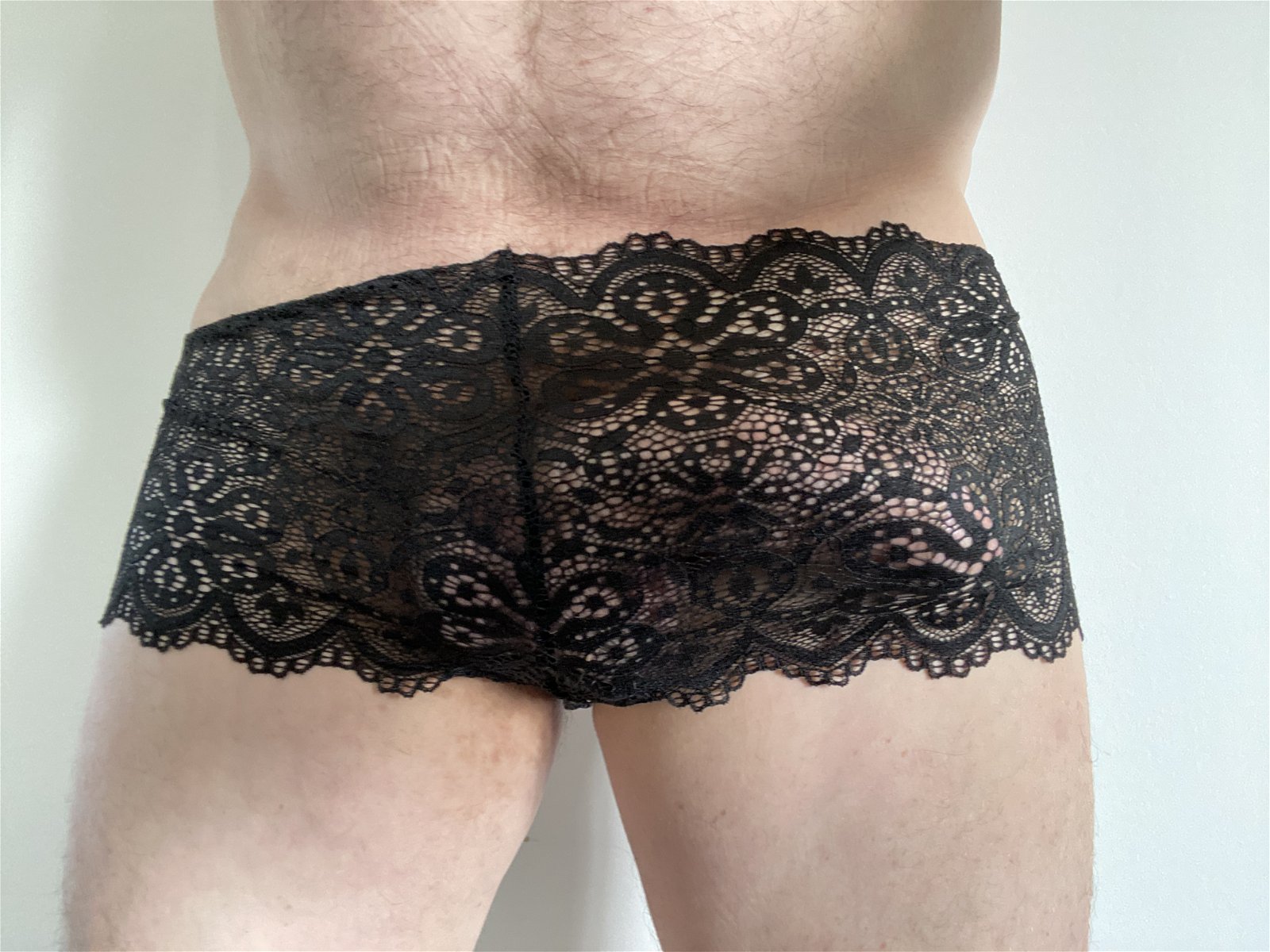 Photo by Men in Stockings, Nylons & knickers with the username @Tanmyboy,  August 9, 2020 at 6:39 AM. The post is about the topic Bulgewatch and the text says 'I inspected my boyfriend wearing my knickers and gave him a Stage inspection, what do you think?'