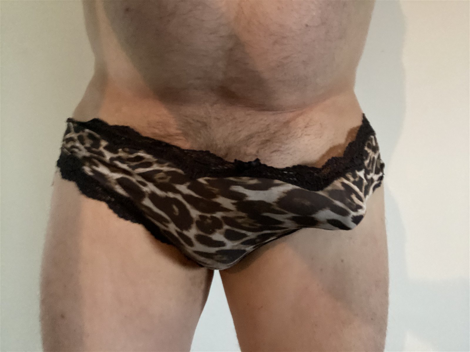 Photo by Men in Stockings, Nylons & knickers with the username @Tanmyboy,  October 25, 2020 at 7:00 AM. The post is about the topic Crossdressers and the text says 'He loves my knickers🍆'