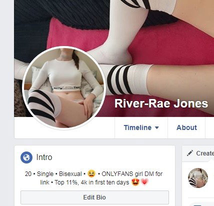 Photo by Riverraecreamer with the username @riverraecreamer, who is a star user,  July 22, 2020 at 9:38 PM. The post is about the topic Only fans girl and the text says 'Come and Follow me on Facebook.x x 
My Only Fans Group: https://www.facebook.com/groups/2240691559571550/'