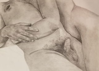 Photo by sharingintimacy with the username @sharingintimacy,  October 22, 2020 at 11:46 PM. The post is about the topic Drawing Intimacy and Sexuality and the text says 'Before, after, in between, lovemaking is always joyful when it's gentle, and exhilarating when it gets intense with you'