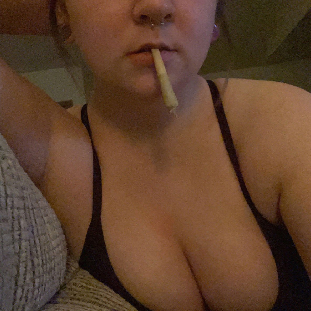 Photo by Allie💋 with the username @tiltingh0urglass, who is a star user,  January 10, 2021 at 6:52 AM. The post is about the topic Amateurs and the text says 'boobies and doobies'