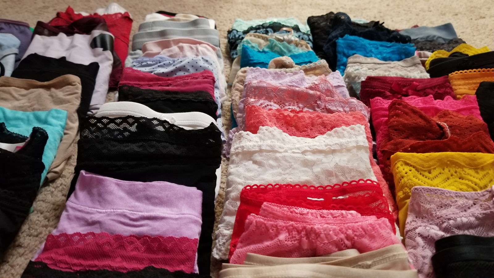 Photo by undefined with the username @undefined,  October 27, 2020 at 1:03 PM. The post is about the topic Guys wearing panties and the text says '66 pairs of panties.  not counting what I have in storage.  Everything from thongs, boy shorts and plenty of lace panties.  I guess I need to start showing them off'