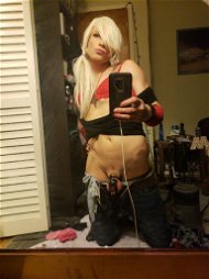 Photo by Kalliesissy with the username @Kalliesissy,  August 23, 2020 at 8:29 AM. The post is about the topic Sissy_Faggot and the text says 'me as a dumb a blond caged and plugged!'