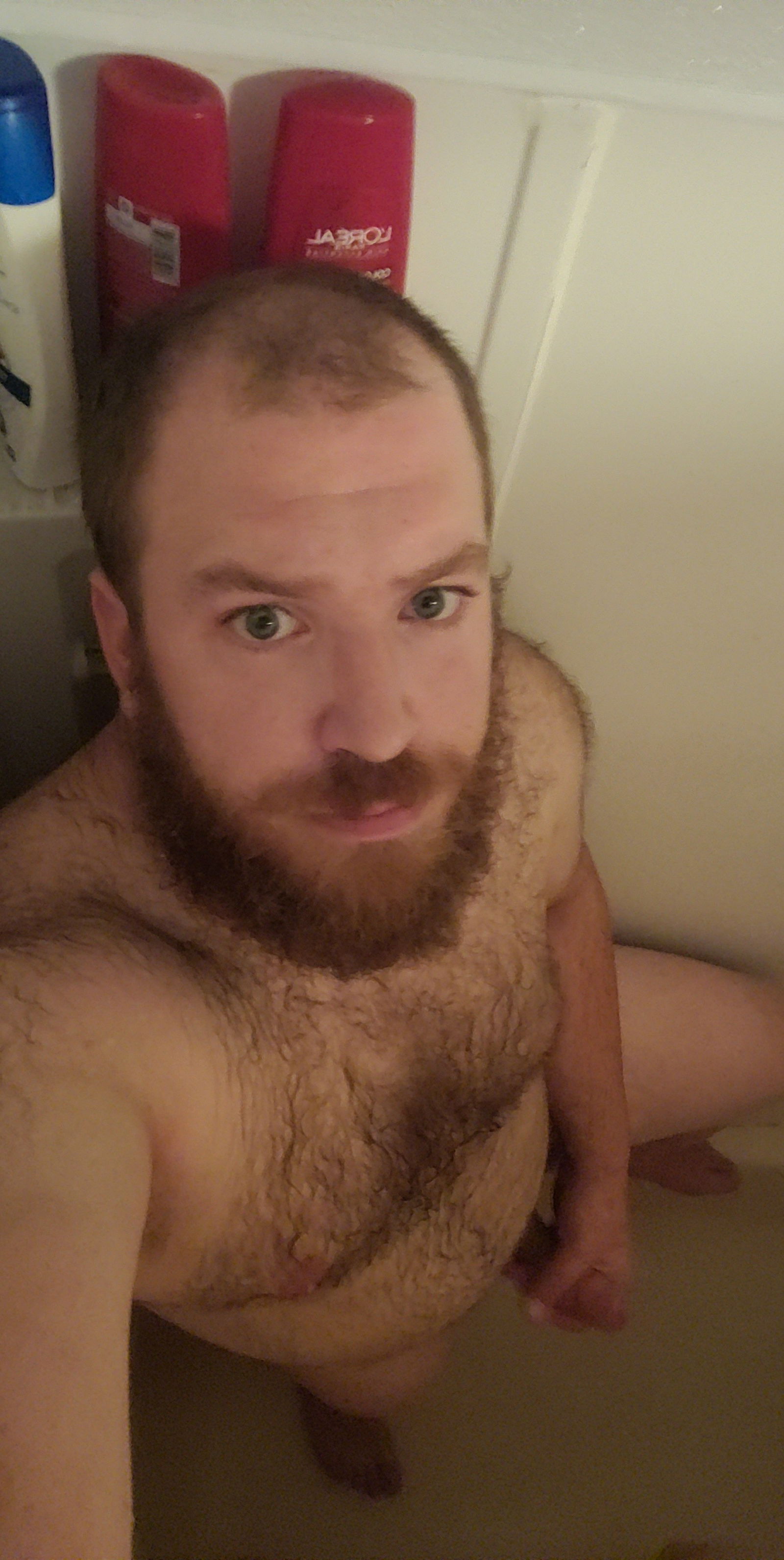 Photo by RedBearded with the username @TheSpankCave,  November 24, 2020 at 5:30 PM. The post is about the topic Gay Amateur and the text says 'nice hot shower to start the day'