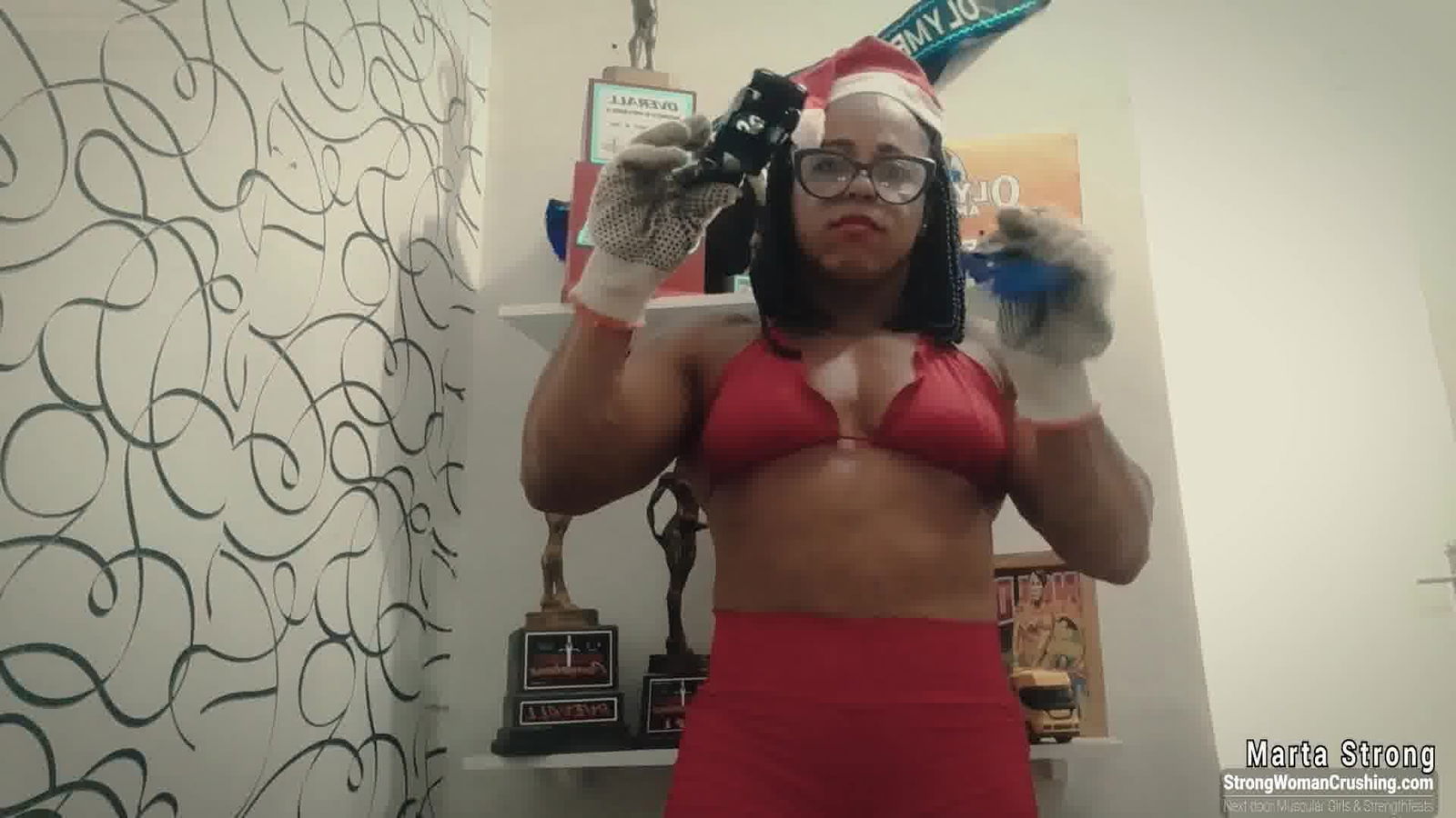 Album by MusclegirlStrength with the username @MusclegirlStrength, who is a brand user,  February 27, 2024 at 5:07 PM and the text says 'Muscular Marta Destroys Christmas Toys with Power!
Full Video: https://bit.ly/3jpkS6c

Check out our site for the ultimate display of muscular female bodybuilders flexing their muscles, bending metal, lifting cars, and crushing things with their..'