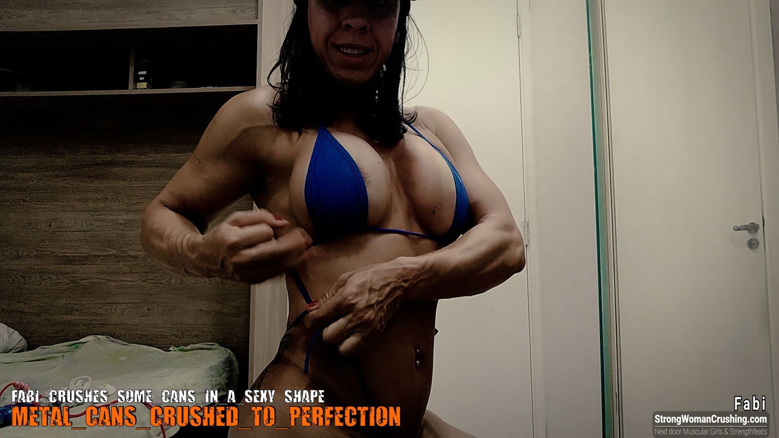 Photo by MusclegirlStrength with the username @MusclegirlStrength, who is a brand user,  October 17, 2023 at 3:07 AM and the text says '🔥 Get ready to be amazed! 🔥

Watch Fabi, the epitome of strength and beauty, CRUSH cans like never before! 💪💥

Witness her powerful muscles in action and feel the adrenaline rush! 😱🔝

Don't miss out on this jaw-dropping video, only at..'