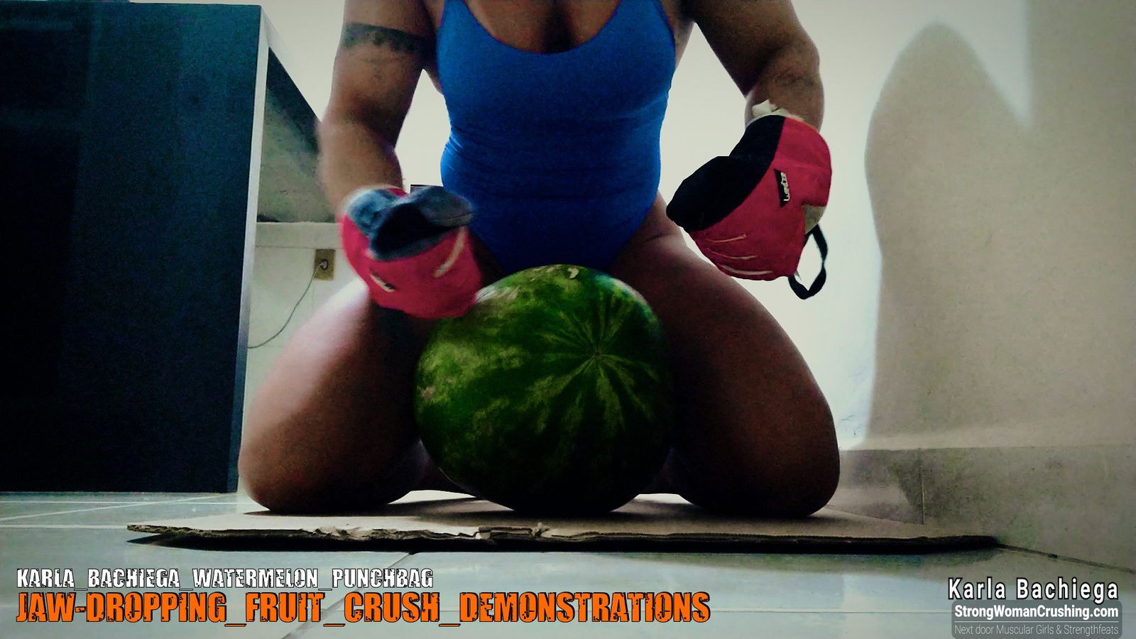 Photo by MusclegirlStrength with the username @MusclegirlStrength, who is a brand user,  November 4, 2023 at 12:57 PM and the text says 'Visit www.StrongWomanCrushing.com and become a member today!

🍉 Watch Karla Bachiega Watermelon Punchbag Video! 🎥
Are you ready to witness the incredible strength and power of Karla Bachiega? 💪🔥

🔥🔥 Calling all men who love muscular female..'