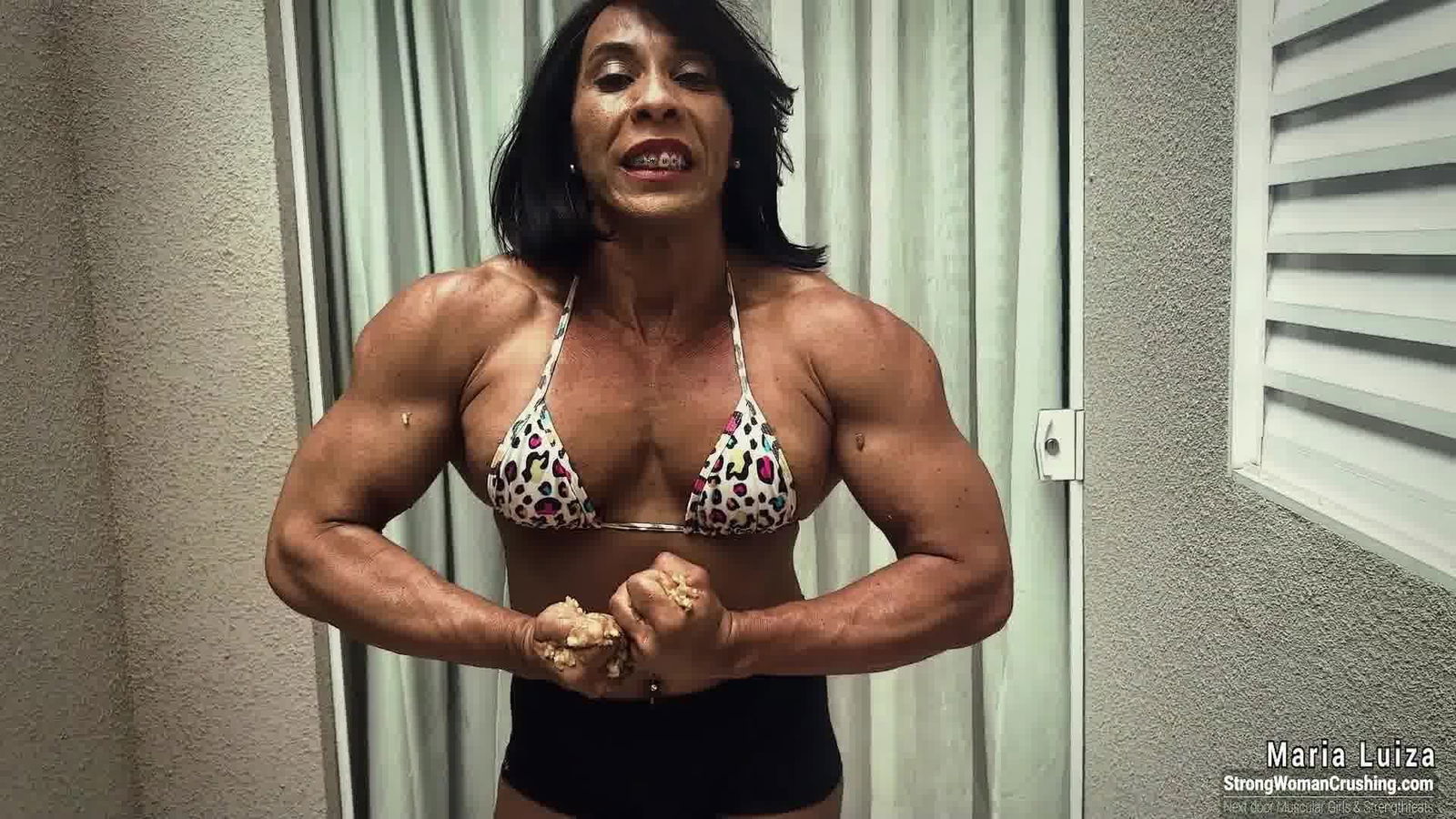 Photo by MusclegirlStrength with the username @MusclegirlStrength, who is a brand user,  February 14, 2024 at 6:56 AM and the text says 'Muscle Goddess Maria Luiza CRUSHES Apple with Insane Strength!
Full Video: https://bit.ly/3BvkR6J

Experience the awe-inspiring power and sensuality of muscular female bodybuilders as they crush apples, bend metal, lift cars, and flex their incredible..'