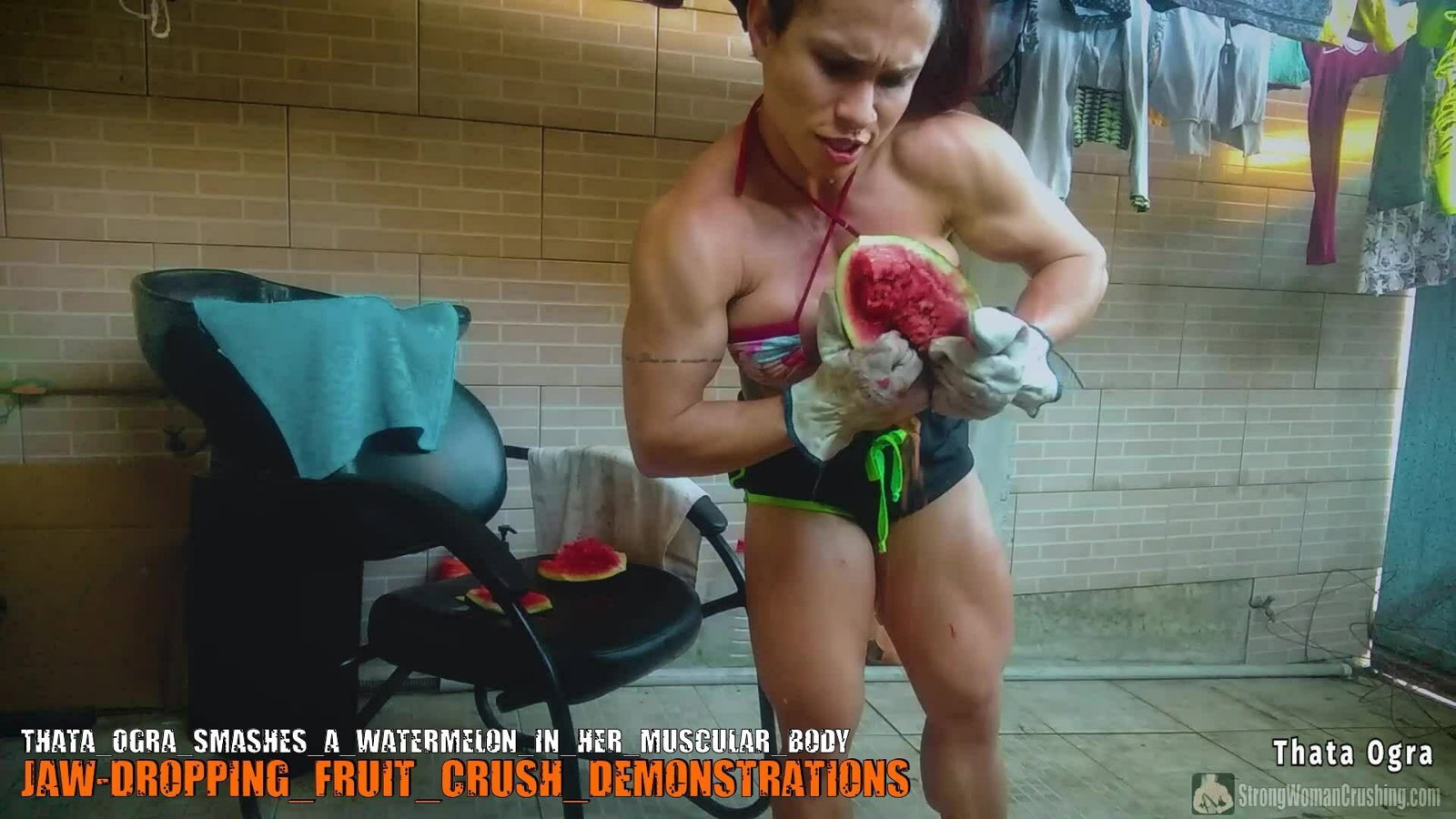 Photo by MusclegirlStrength with the username @MusclegirlStrength, who is a brand user,  October 28, 2023 at 12:25 PM and the text says '👉Visit www.strongwomancrushing.com for more!👈

🔥 Get Exclusive Access to Thata Ogra's Crushing Videos! 🔥

🎥 Don't miss out on watching Thata Ogra, our incredible model, smash a watermelon with her powerful muscles!

👉 Join Now to Watch the..'