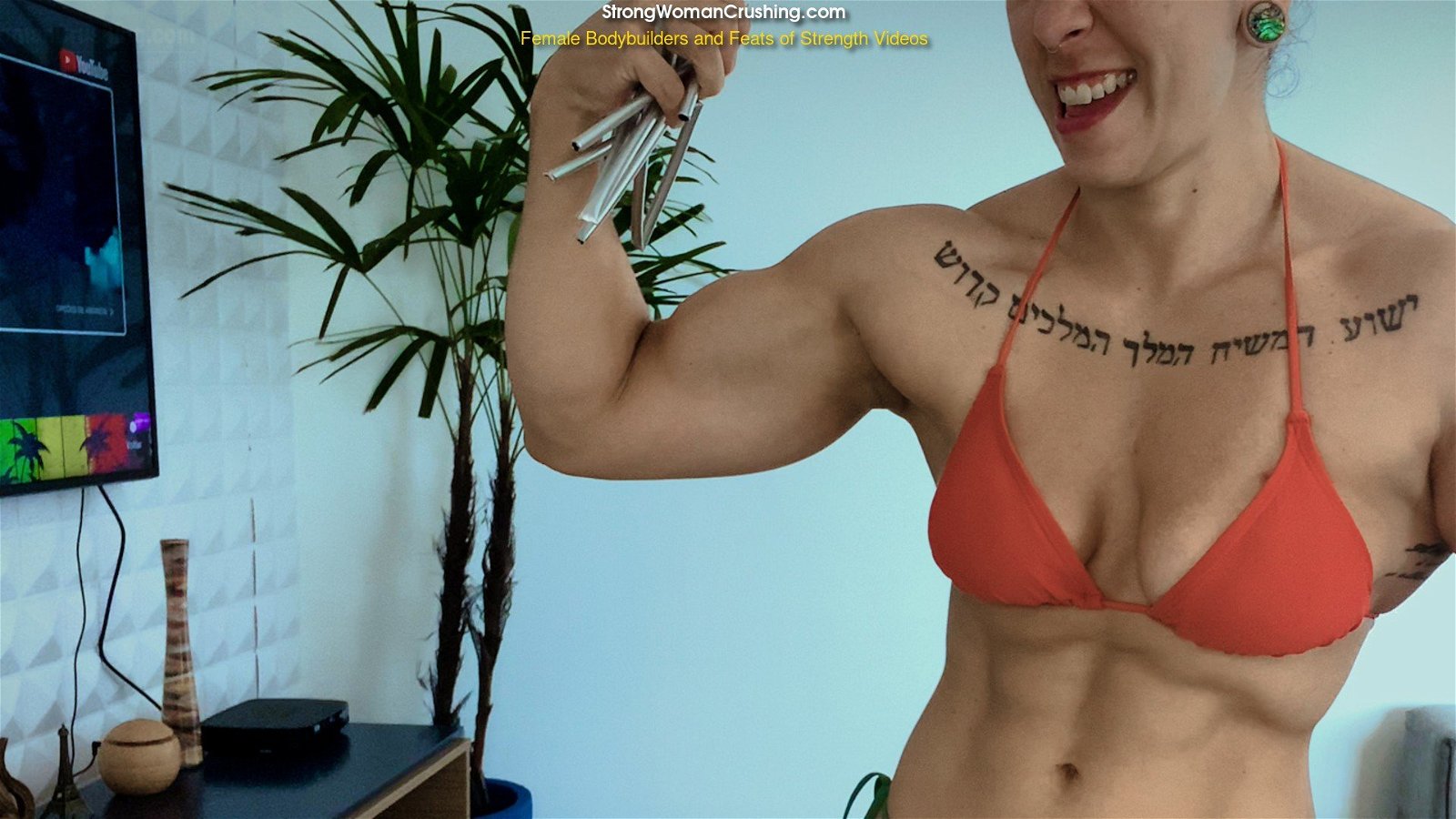 Photo by MusclegirlStrength with the username @MusclegirlStrength, who is a brand user,  April 15, 2024 at 11:16 PM and the text says 'Muscular Sassenach Destroys Shoe Rack with Insane Strength!: StrongWomanCrushing.com

#musclegirl #musclegirllove #femalemuscle #femalemuscles #featsofstrength #MuscleQueen #PowerfulWomen #StrengthIsBeauty'
