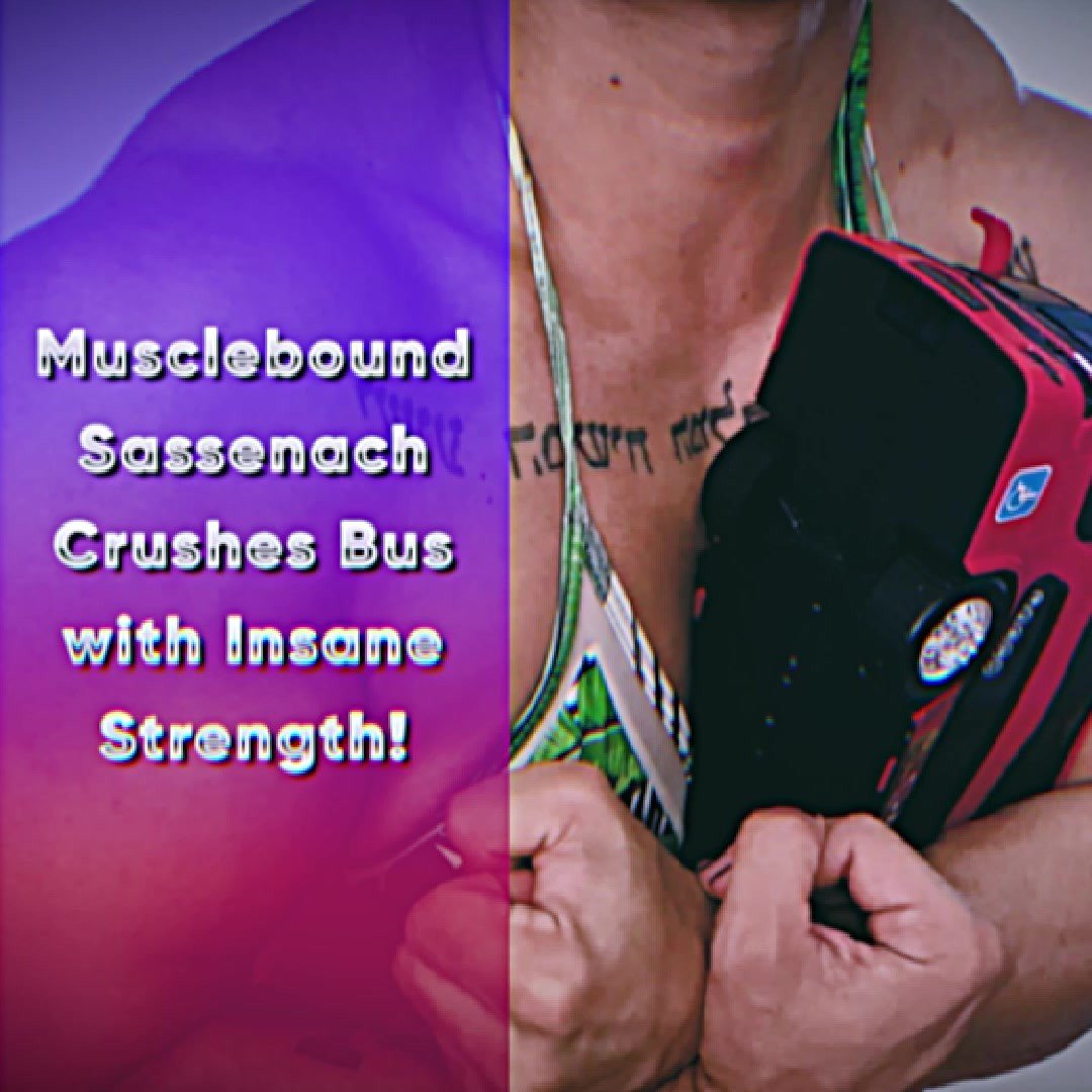 Photo by MusclegirlStrength with the username @MusclegirlStrength, who is a brand user,  January 2, 2024 at 2:58 PM and the text says 'Musclebound Sassenach Crushes Bus with Insane Strength!
Link:  https://bit.ly/3Ww6fh3

Calling all muscle admirers Witness Sassenach jaw-dropping strength as she flexes those massive biceps.
Don't miss out on our incredible monthly membership starting..'