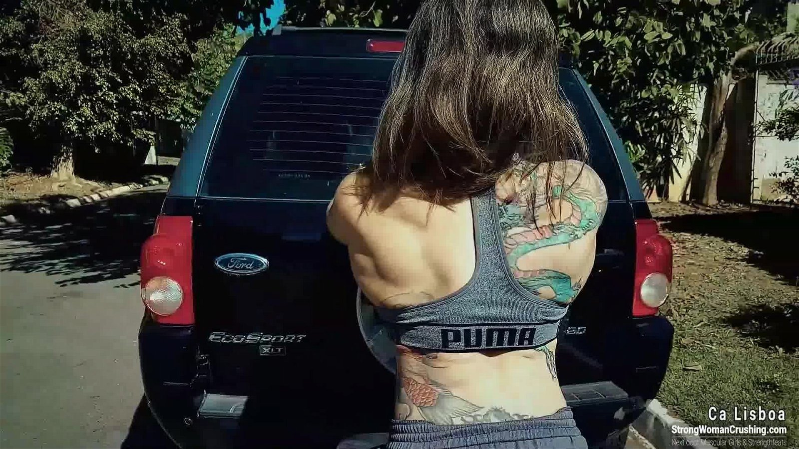 Photo by MusclegirlStrength with the username @MusclegirlStrength, who is a brand user,  March 1, 2024 at 9:13 PM and the text says 'Watch Ca Lisboa Crush It: Lifting a Heavy Pickup Truck Challenge!
Full Video: https://bit.ly/3HaVrMr

Enter the world of powerhouse women - witness muscular girls showcasing their strength, bending metal, lifting cars, and flexing their biceps with..'