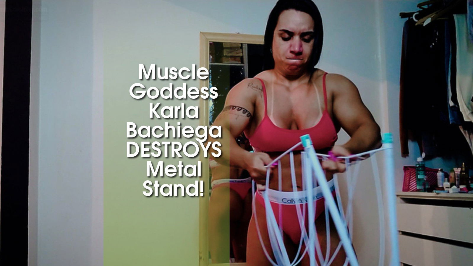 Photo by MusclegirlStrength with the username @MusclegirlStrength, who is a brand user,  January 9, 2024 at 11:06 AM and the text says 'Muscle Goddess Karla Bachiega DESTROYS Metal Stand!
Link: https://bit.ly/3FiejHT

#MuscularFemales #BulgingBiceps #StrongWomen #GoddessesofStrength #MuscleQueens #EmpoweredWomen #FlexFriday #LiftLikeAGirl #CrushingIt #PowerfulPhysiques #BeastModeWomen..'