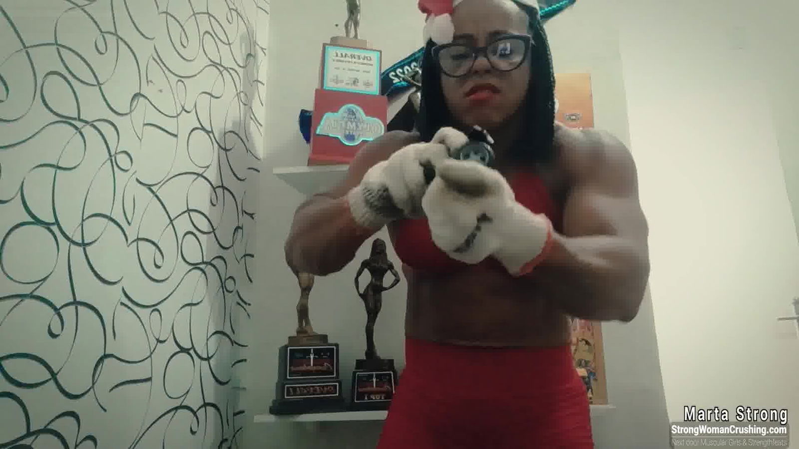 Album by MusclegirlStrength with the username @MusclegirlStrength, who is a brand user,  February 27, 2024 at 5:07 PM and the text says 'Muscular Marta Destroys Christmas Toys with Power!
Full Video: https://bit.ly/3jpkS6c

Check out our site for the ultimate display of muscular female bodybuilders flexing their muscles, bending metal, lifting cars, and crushing things with their..'