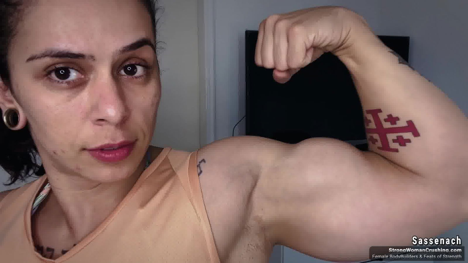 Album by MusclegirlStrength with the username @MusclegirlStrength, who is a brand user,  February 19, 2024 at 12:48 PM and the text says 'Unleashing Her Power: Sassenach Shreds Shirt with Jaw-Dropping Strength!
Full Video: https://bit.ly/49FpJG3

Unleash the Power of Muscular Female Bodybuilders - Watch them Crush, Flex, and Dominate!

#musclegirl #musclegirllove #femalemuscle..'