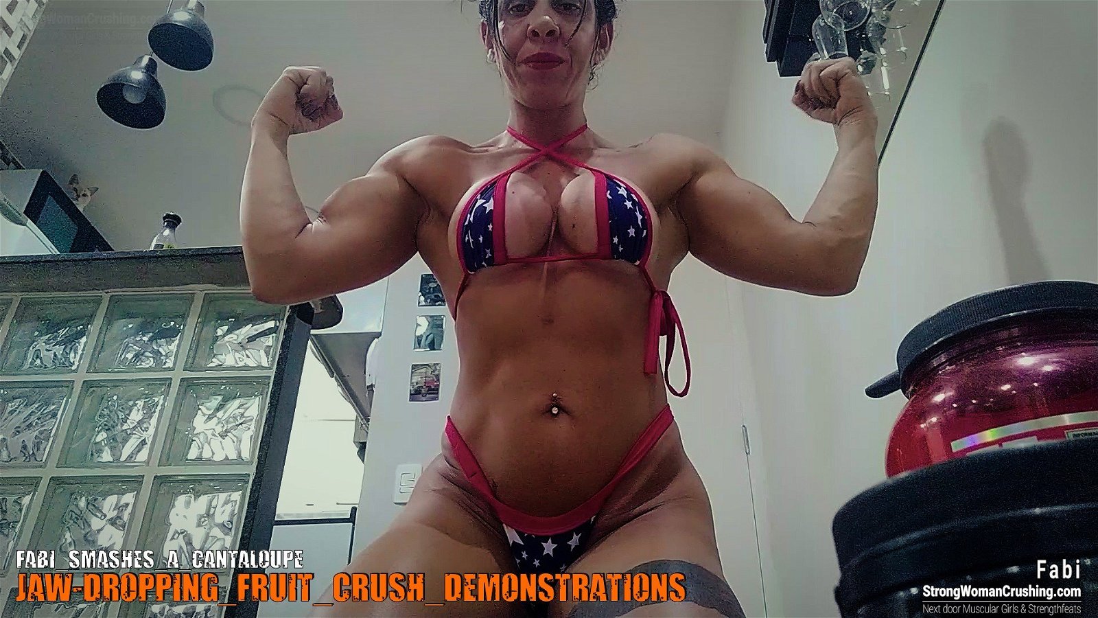 Photo by MusclegirlStrength with the username @MusclegirlStrength, who is a brand user,  October 22, 2023 at 12:56 PM and the text says '🔥 Get Exclusive Access to Fabi's Crushing Videos! 🔥

🎥 Don't miss out on watching Fabi crush a cantaloupe with her incredible strength!

👉 Join our membership at www.strongwomancrushing.com to unlock this amazing video!

💪 Witness the power and..'