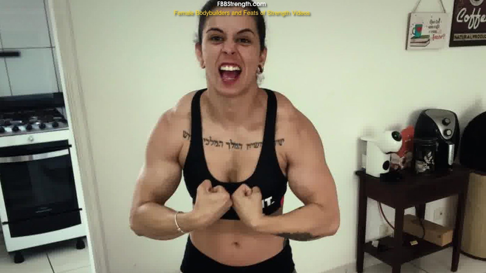 Photo by MusclegirlStrength with the username @MusclegirlStrength, who is a brand user,  April 6, 2024 at 4:12 PM and the text says 'Watch Sassenach's Jaw-Dropping Feat: Lifting a Fridge with Her Herculean Biceps!: StrongWomanCrushing.com

#musclegirl #musclegirllove #femalemuscle #femalemuscles #featsofstrength #PowerfulWomen #StrongAndBeautiful #MusclesInMotion'