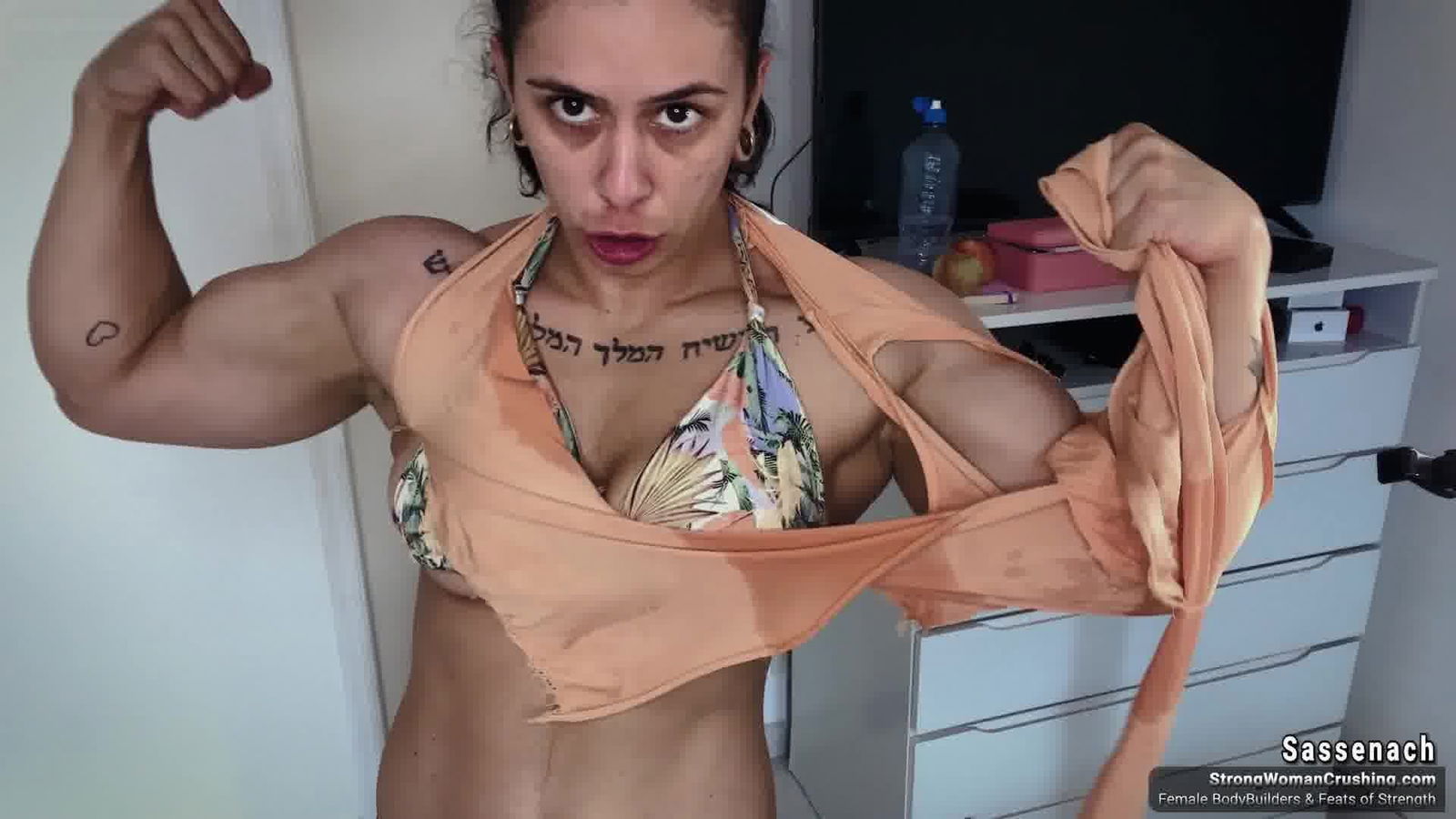 Album by MusclegirlStrength with the username @MusclegirlStrength, who is a brand user,  February 19, 2024 at 12:48 PM and the text says 'Unleashing Her Power: Sassenach Shreds Shirt with Jaw-Dropping Strength!
Full Video: https://bit.ly/49FpJG3

Unleash the Power of Muscular Female Bodybuilders - Watch them Crush, Flex, and Dominate!

#musclegirl #musclegirllove #femalemuscle..'